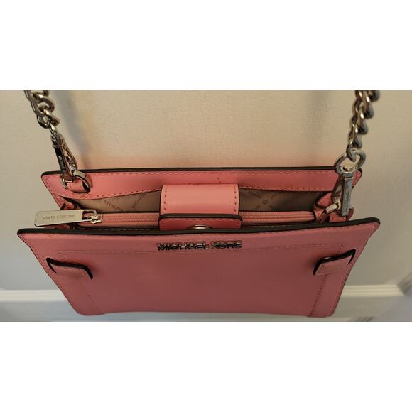 Michael Kors Rayne Small Crossbody Leather Classic Pink - Picture 6 of 16